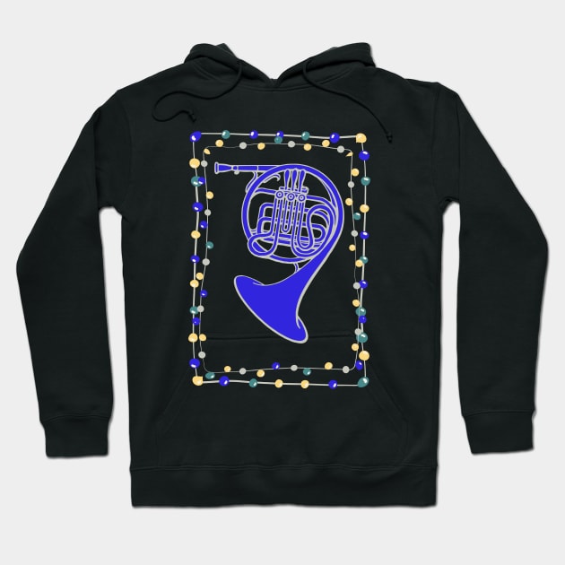 Christmas French Horn Hoodie by AngelFlame